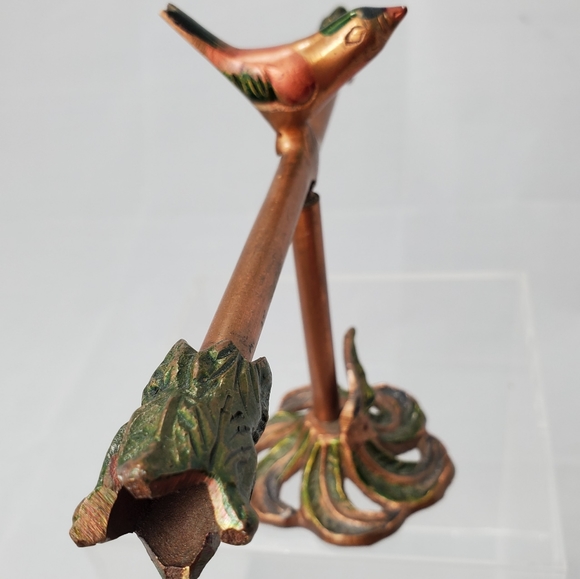 Copper Bird Tree Jewelry Holder Stand - Picture 12 of 13